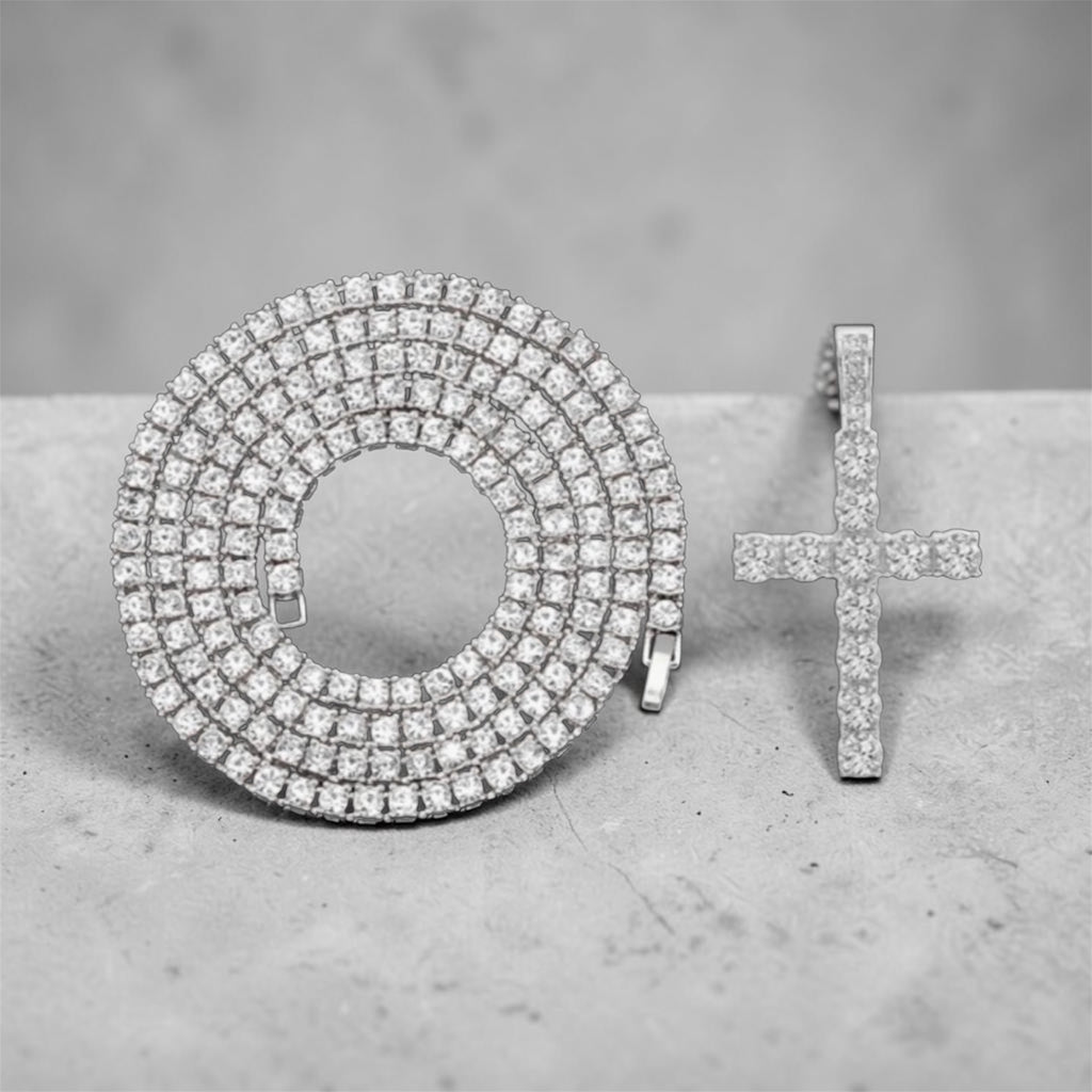 Metal bling necklace