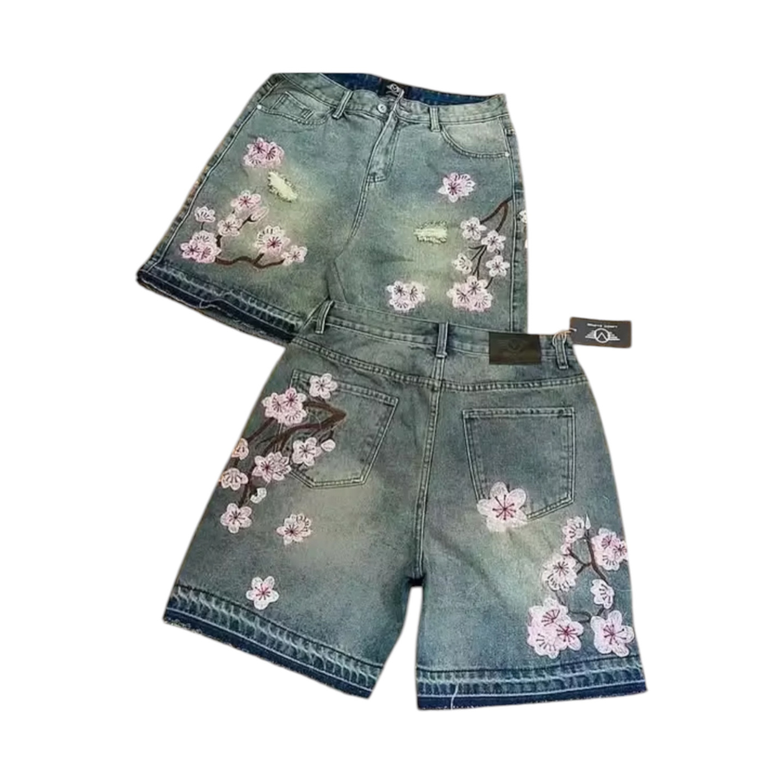 Denim shorts